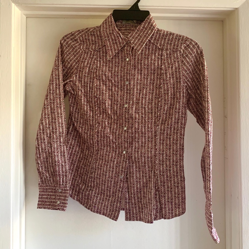 Corduroy Floral Button Shirt
